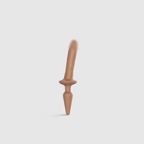 Анальная пробка с дилдо Strap-On-Me SWITCH PLUG-IN REALISTIC DILDO CARAMEL - S