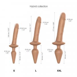 Анальна пробка з дилдо Strap-On-Me SWITCH PLUG-IN REALISTIC DILDO CARAMEL - S - 2