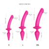 Анальная пробка с дилдо Strap-On-Me SWITCH PLUG-IN SEMI-REALISTIC DILDO FUCHSIA - L