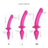 Анальна пробка з дилдо Strap-On-Me SWITCH PLUG-IN SEMI-REALISTIC DILDO FUCHSIA - L