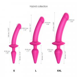 Анальна пробка з дилдо Strap-On-Me SWITCH PLUG-IN SEMI-REALISTIC DILDO FUCHSIA - L - 5