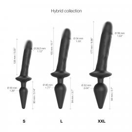 Анальна пробка з дилдо Strap-On-Me SWITCH PLUG-IN REALISTIC DILDO BLACK - XXL - 6