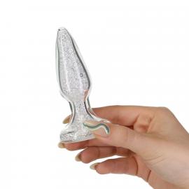 Скляна анальна пробка Pillow Talk - Fancy - Luxurious Glass Anal Plug - 9