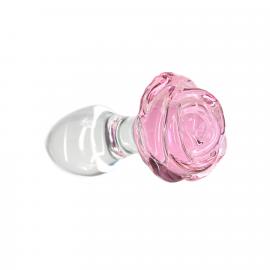 Скляна анальна пробка Pillow Talk - Rosy- Luxurious Glass - 2