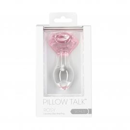 Скляна анальна пробка Pillow Talk - Rosy- Luxurious Glass - 3