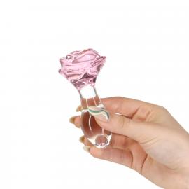 Скляна анальна пробка Pillow Talk - Rosy- Luxurious Glass - 5