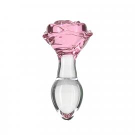 Скляна анальна пробка Pillow Talk - Rosy- Luxurious Glass - 1