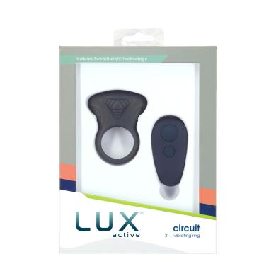 Эрекционное кольцо с вибрацией и пультом Circuit, бренд Lux Active.