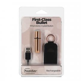 Вібропуля PowerBullet - First-Class Bullet Rose Gold - 4
