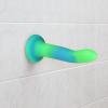 Светящийся в темноте фаллоимитатор ADDICTION - Rave - 8  Glow in the Dark Dildo - Blue Green