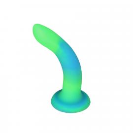Фалоімітатор, що світиться у темряві ADDICTION - Rave - 8  Glow in the Dark Dildo - Blue Green - 2