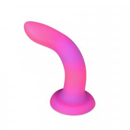 Фалоімітатор, що світиться у темряві ADDICTION - Rave - 8  Glow in the Dark Dildo - Pink Purple - 3