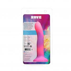 Фалоімітатор, що світиться у темряві ADDICTION - Rave - 8  Glow in the Dark Dildo - Pink Purple - 7
