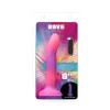 Светящийся в темноте фаллоимитатор ADDICTION - Rave - 8  Glow in the Dark Dildo - Pink Purple