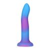 Светящийся в темноте фаллоимитатор ADDICTION - Rave - 8  Glow in the Dark Dildo - Blue Purple