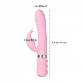 Розкішний кролик з ротацією та вібрацією Pillow Talk Lively, Pink - 7