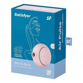 Вакуумный стимулятор Satisfyer Pro To Go 3 Rose - 4
