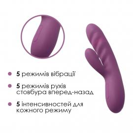 Вібратор-кролик Svakom - Avery Lilac - 4