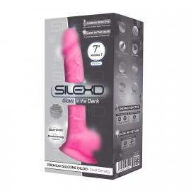 Фалоімітатор SilexD Johnny Pink Glow in the dark - 4