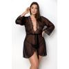 Пеньюар  AMBERLY PEIGNOIR black, Size+, 4XL/5XL