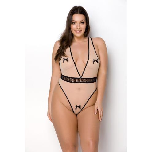 VIENA BODY beige - Passion, Size+, 6XL/7XL