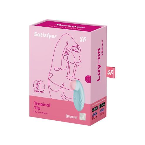 Смарт-вібратор для клітора Satisfyer Tropical Tip Light Blue