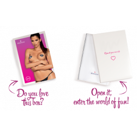 (SALE) Накладки-сердечки на соски со стразами Obsessive A750 nipple covers, черные - 2