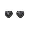 (SALE) Накладки-серця на соски зі стразами Obsessive A750 nipple covers, чорні