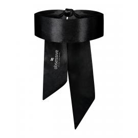 Атласная маска-повязка Obsessive Blindfold black One size, черная - 2
