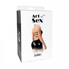 Сексуальна вінілова сукня Art of Sex - Jaklin, розмір XS-M, колір чорний - 2