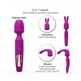 Вібромасажер із двома насадками Love To Love R-EVOLUTION SWEET ORCHID - 5