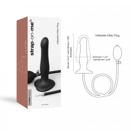 Надувний фалоімітатор Strap-On-Me INFLATABLE DILDO PLUG - NOIR - 3