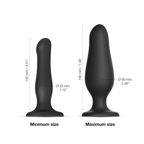 Надувний фалоімітатор Strap-On-Me INFLATABLE DILDO PLUG - NOIR