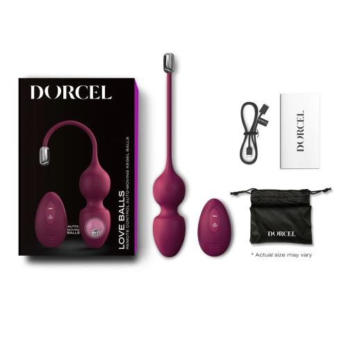 Вагінальні кульки з вібрацією Dorcel LOVE BALLS PLUM