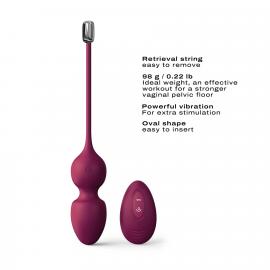 Вагінальні кульки з вібрацією Dorcel LOVE BALLS PLUM - 3