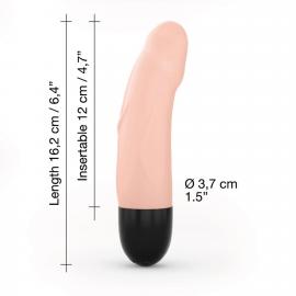 Вібратор Dorcel Real Vibration S Flesh 2.0, диам 3,7см, перезаряжається, для точки G - 4