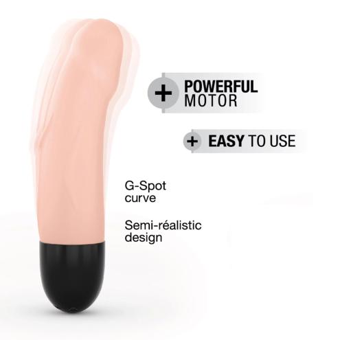 Вибратор Dorcel Real Vibration S Flesh 2.0, диам 3,7см, перезаряжаемый, для точки G