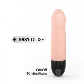 Вібратор Dorcel Real Vibration S Flesh 2.0, диам 3,7см, перезаряжається, для точки G - 3