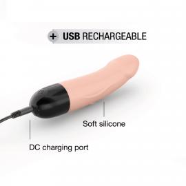 Вібратор Dorcel Real Vibration S Flesh 2.0, диам 3,7см, перезаряжається, для точки G - 5