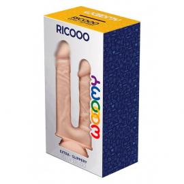 Подвійний фалоімітатор із присоскою Wooomy Ricooo - 2