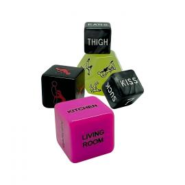 Набір кубиків Wooomy Ooo 5 Dice Set (EN): місця та пози для сексу, інтимні дії та частини тіла - 4