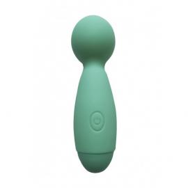 Міні-вібромасажер Wooomy Smally Mini Wand Turquoise - 1