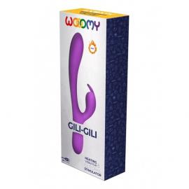 Вібратор-кролик Wooomy Gili-Gili Vibrator with Heat Purple - 2