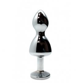 Анальна пробка Wooomy Lollypop Double Ball Metal Plug Blue S - 2