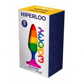 Анальна пробка Wooomy Hiperloo Silicone Rainbow Plug S - 4