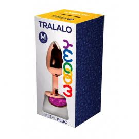 Анальна пробка Wooomy Tralalo Rose Gold Plug MAGENTA M - 4