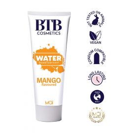 Мастило на водній основі BTB FLAVORED MANGO з ароматом манго (100 мл) - 1