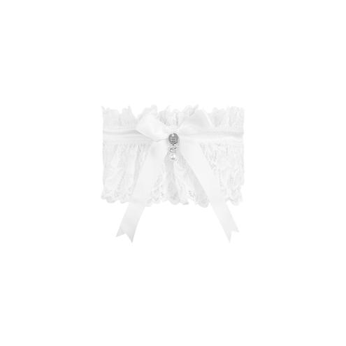 Ажурна підв'язка Obsessive Amor Blanco garter white