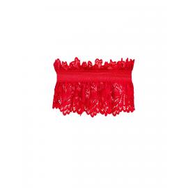 Ажурна підв'язка Obsessive Amor Cherris garter red - 3