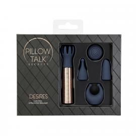 Вібромасажер Pillow Talk Secrets Desires 6-Piece Mini Massager Set - Navy - 1